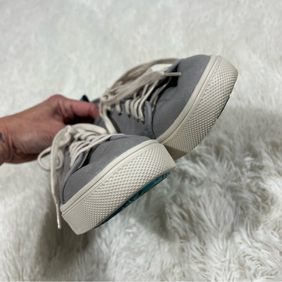 TOMS Drizzle Gray Canvas TRVL Lite Low Women's Sneakers, sz 7 - Picture 3 of 13